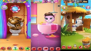 My Talking Tom 2 - My Angela 2 - My Talking Hank 2 -Gameplay Androi/Ios