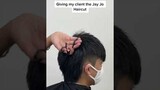 Giving my client the Jay Jo Haircut #shorts #haircut #jayjo #mullet