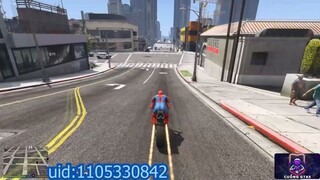 Người nhện nhảy mô tô trong GTA 5 (Người nhện đóng thế & Nhảy)_1 #game #gta5