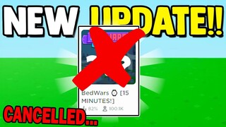 this UPDATE WAS CANCELLED!! | Roblox BedWars