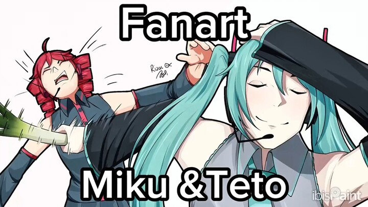 Fanart Miku and Teto JJK Meme