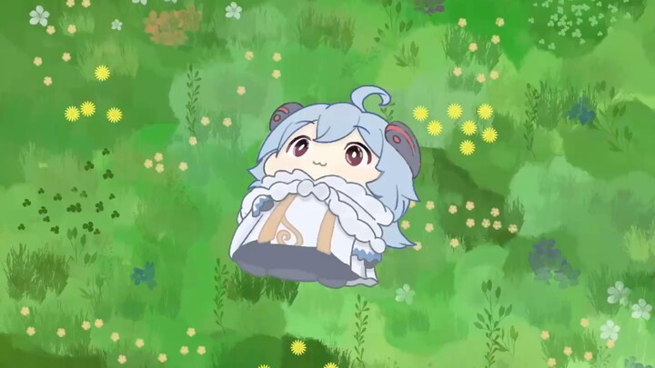 Kambing Kelapa di Padang Rumput