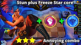 FREEZE WITH STUN NEW META MAGIC CHESS | WRESTLER KARINA WITH FROZEN STAR CORE MLBB BEST SYNERGY
