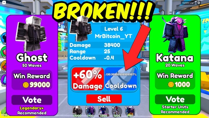 i BROKE Update 70 in Toilet Tower Defense! #roblox
