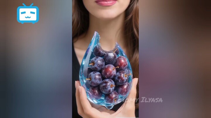 [ASMR] 🍇🍇JELLY BIG Grapes | so yummy nyam nyam||