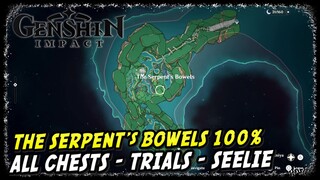 Enkanomiya The Serpents Bowels All Treasure Chests, Seelie, & Time Trial Challenges | Genshin Impact