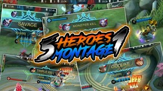 5 Heroes in 1 Montage! | ZUiXUA Official | MOBILE LEGENDS