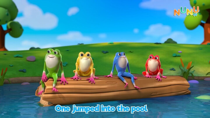 Five Little Speckled Frogs | NuNu Tv Nursery Rhymes & Kids Songs