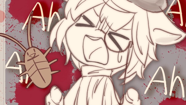 Ah! Bugs are stuck on the table!!! [Snail Diary] Draw the dried corpse of bugs into a picture...