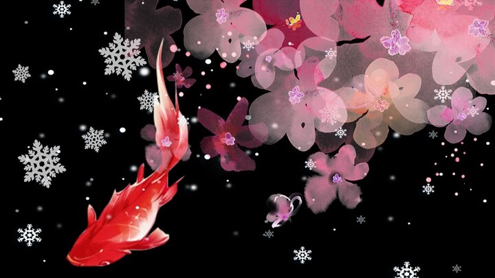 【WOTA Art】Cherry Sakura Snow Goldfish Tears