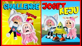 CHALLENGE KEJU JOGET !! OBBY TAPI JATUHIN BADAN (1-40 Stages) !! Feat @MOOMOO THE DROPPER ROBLOX