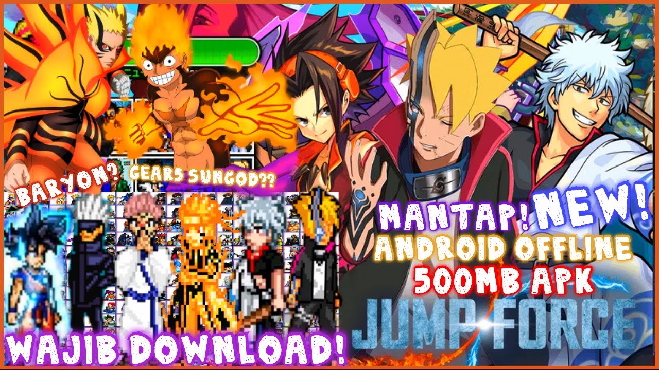 DOWNLOAD JUMP FORCE MUGEN ANDROID ALL NEW CHARACTERS 2022 | OFFLINE 500MB  APK [UPDATE] - BiliBili