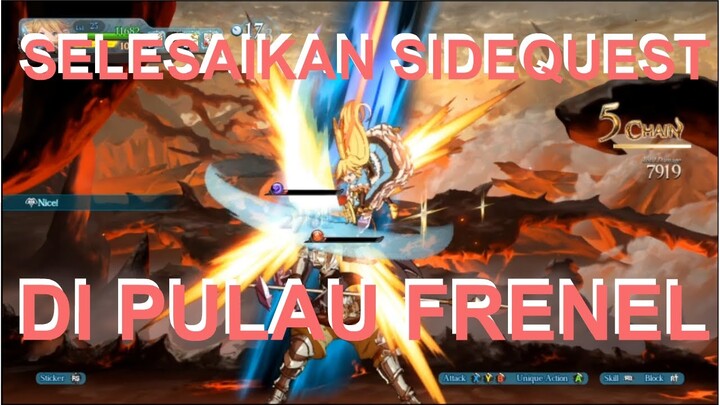 Selesaikan sidequest di Frenel island - Granblue Fantasy Versus Indonesia RPG mode!