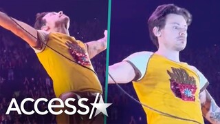 Harry Styles Splits His Pants On Stage In Front Of Celebrity Crush Jennifer Aniston