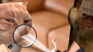 When a naughty child misuses a magnifying glass