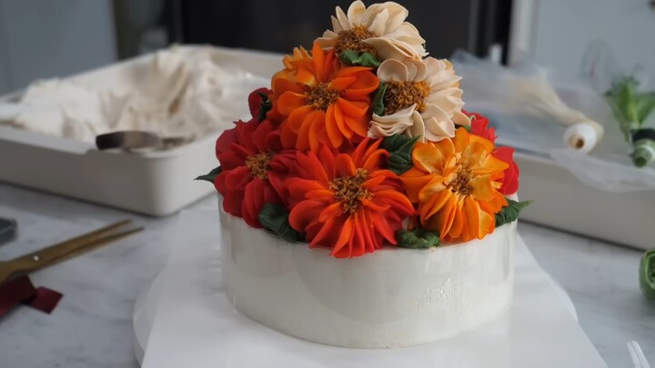 【Hoa văn kem màu đậu đỏ phong cách Hàn Quốc – Lâu bền không phai】