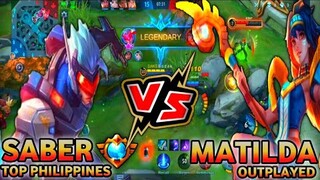 HOW TO COUNTER MATILDA | TOP SABER PHILIPPINES | B o d a k - Mobile Legends Bang Bang