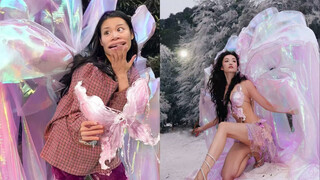 Kudengar kalian ingin melihatku menjadi malaikat Victoria's Secret?!