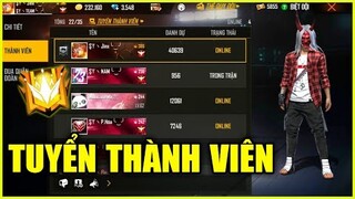 (Free Fire) Tuyển Thành Viên Tâm Huyết Cho Quân Đoàn Của Star Jinx - Tuyển Thành Viên Quân Đoàn