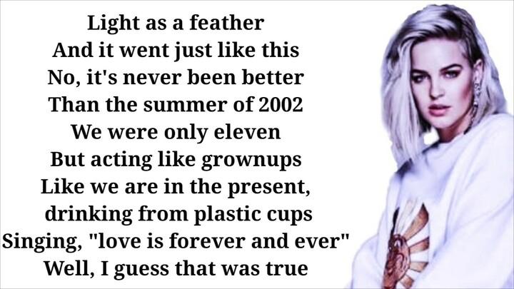 Anne Marie - 2002 (lyrics)