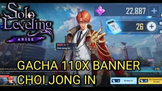 GACHA 110X DI BANNER CHOI JONG-IN GINI AMATT | SOLO LEVELING: ARISE