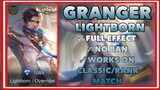Granger Lightborn Override Skin Script | Full Effect + Frame | Mobile Legends