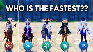 Arlechino is the FASTEST Character?? Arlechino Speed Comparison [ Genshin Impact ]