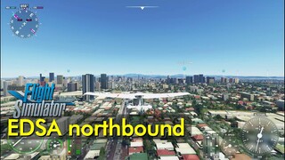 Flying over EDSA Northbound in Microsoft Flight Simulator 2020 | Philippines