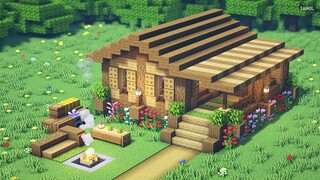 ⚒️ Minecraft | How To Build a Luxury Survival Wooden House