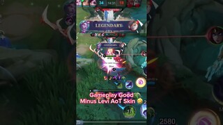 Gameplay Good minus Levi AoT Skin 😎 #mlbb #gameplay #subscribe #highlights #fyp #shorts #martis