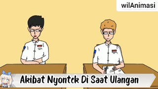 Akibat Nyontek Di Saat Ulangan|Animasi Sekolah|WilAnimasi