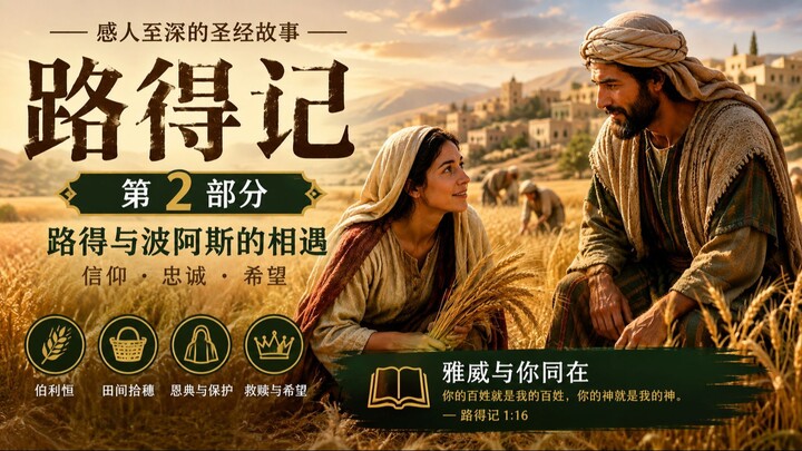 路得与拿俄米 — 第2部分｜路得遇见波阿斯