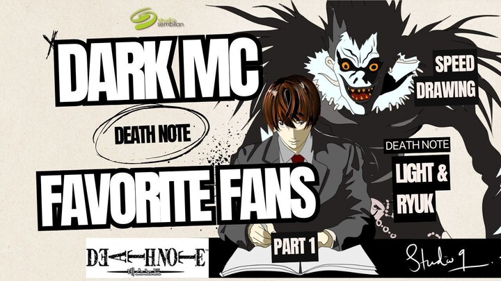 Peak Dark MC Pada Masanya ! - Gambar Sketsa Yagami & Ryuk Part 1