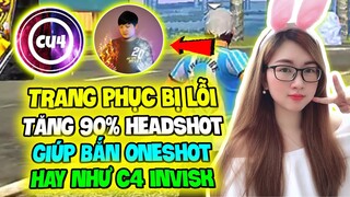 (Free Fire) - Phát Hiện Trang Phục Bị Lỗi Tăng Tỷ Lệ Headshot 90% Giúp Headshot Như C4 Gaming InvisK