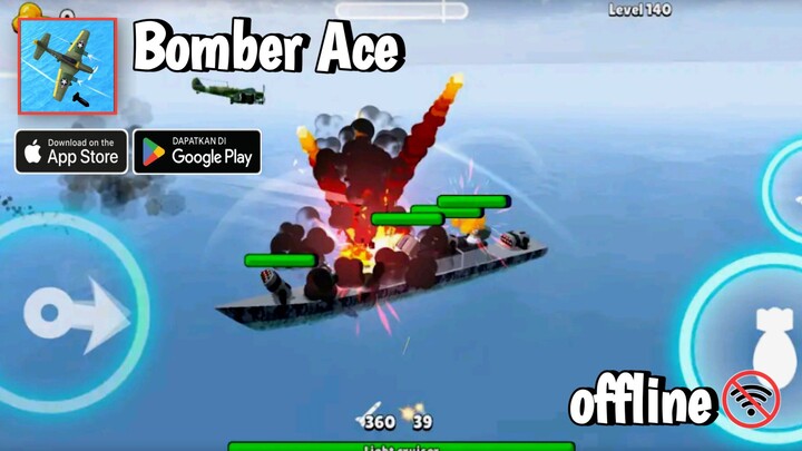 Bomber Ace: WW 2 war plane game ~ Game Android ~ Gameplay Indonesia😁😆