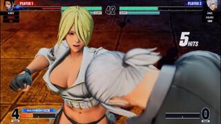 KOF15　チャンピオンvs拳皇　世界１位アンヘル　めくりコンボで幸せなロバートに…