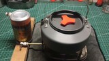 Bếp cồn phun siêu nhỏ 2.0, tôi còn làm cả đèn thổi cồn.