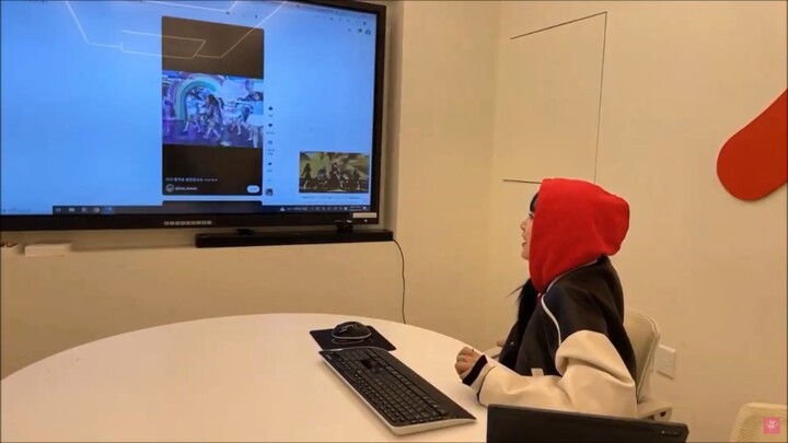 Coconut milk watching fan-made videos that splice the solo choreography with panorama