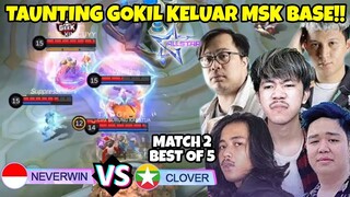 TAUNTING TERGOKIL SEPANJANG SEJARAH MLBB KELUAR MASUK BASE MUSUH! TIM INDO VS TIM MYANMAR MATCH 2