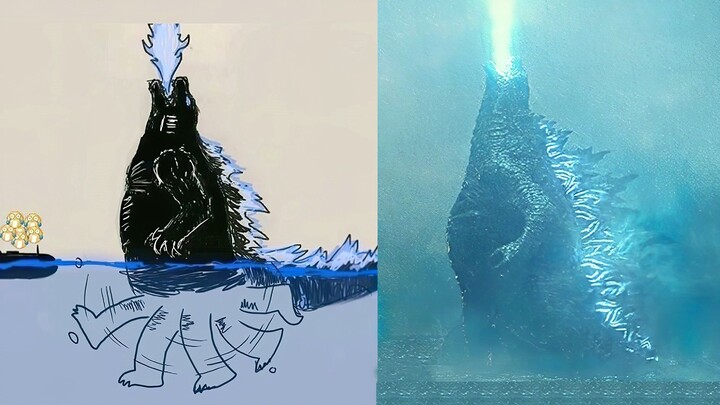 Decoding "Godzilla": Why doesn't Godzilla sink when he fires his atomic beam?