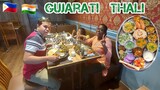 My Filipino Husband try Traditional Gujarati Thali | Famous Gujarati Dish