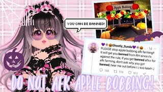 Apple bobbing can get you ban from Royale high? | zushi