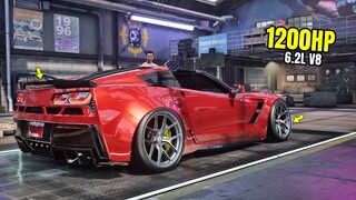 Need for Speed Heat Gameplay - 1200HP CHEVROLET CORVETTE GRAND SPORT Customization | Max Build