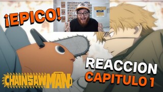 ¡ESTO ES EPICO! REACCIONO POR PRIMERA VEZ A CHAINSAW MAN - CAP 1