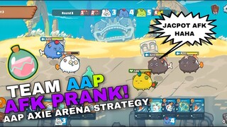 TEAM AAP FAKE AFK STRATEGY | AAP AXIE ARENA STRATEGY GAMEPLAY