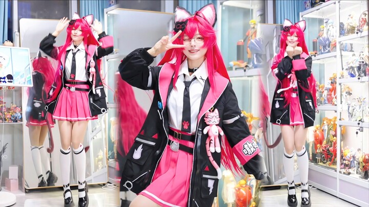 [Warm] ❤️ Tiger-Ear Glasses Girl! ❤️ With hair this pink, she must be super strong! Another Nunnally