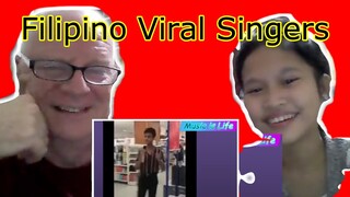 Filipino singers that went viral on You Tube | English and Filipina REACTION