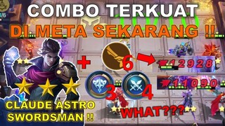 COMBO MAGIC CHESS TERKUAT 2022 !! CLAUDE ASTRO POWER SWORDSMAN SAKIT BANGET GILAA !! AUTO WIN !!