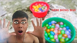 CQT - Thử Bịt Mắt Ném Bóng Bay (Try Throwing Balloons Blindfolded)