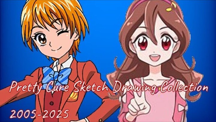 Pretty Cure Sketch Drawing Collection Part 4
